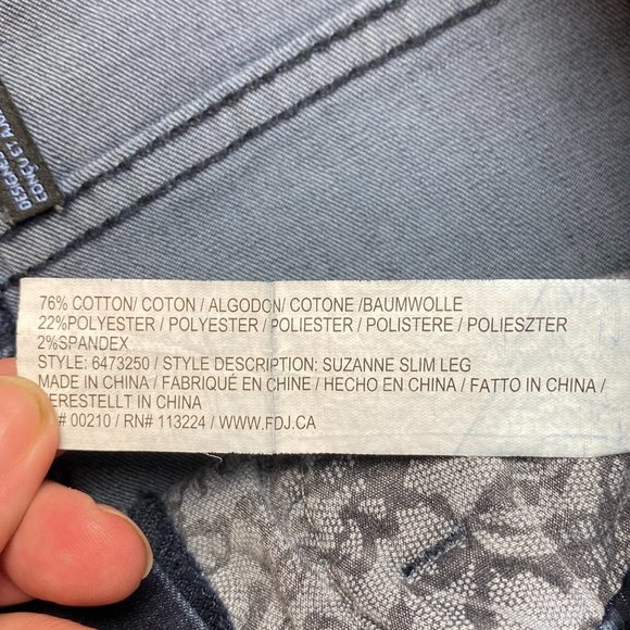FDJ French Dressing Women’s Supreme Denim Suzanne High Rise Slim Leg-size 8 - Picture 11 of 11